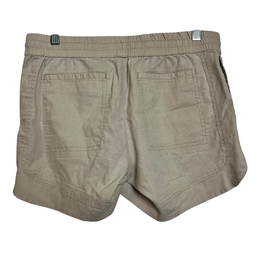 Aventura Women's XS Tan Linen‎ Blend Drawstring Waist Casual Shorts - Picture 5 of 7